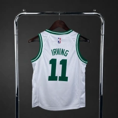 Boston Celtics #11 IRVING Youth NBA Silk Basketball Jersey - White