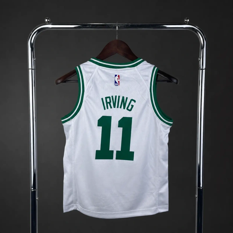 Boston Celtics #11 IRVING Youth NBA Silk Basketball Jersey - White