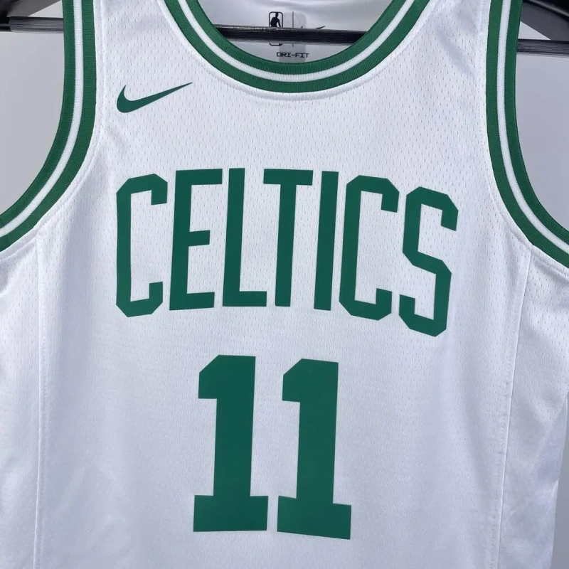 Boston Celtics #11 IRVING Youth NBA Silk Basketball Jersey - White