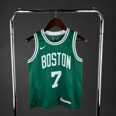 Boston Celtics #7 BROWN Youth NBA Silk Basketball Jersey - Green