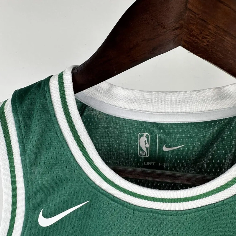 Boston Celtics #7 BROWN Youth NBA Silk Basketball Jersey - Green