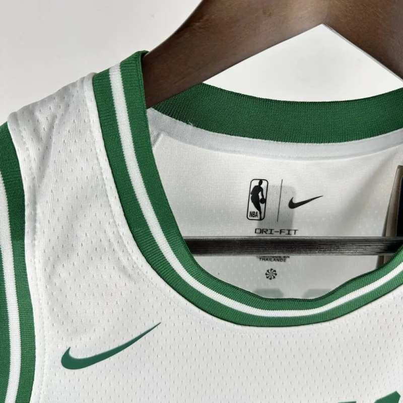 Boston Celtics #7 BROWN Youth NBA Silk Basketball Jersey - White