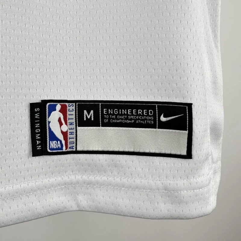 Boston Celtics #7 BROWN Youth NBA Silk Basketball Jersey - White