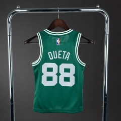 Boston Celtics #88 QUETA Youth NBA Silk Basketball Jersey - Green