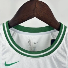 Boston Celtics #88 QUETA Youth NBA Silk Basketball Jersey - White