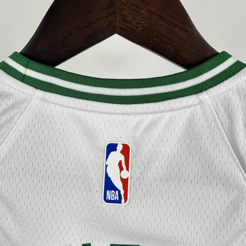 Boston Celtics #88 QUETA Youth NBA Silk Basketball Jersey - White