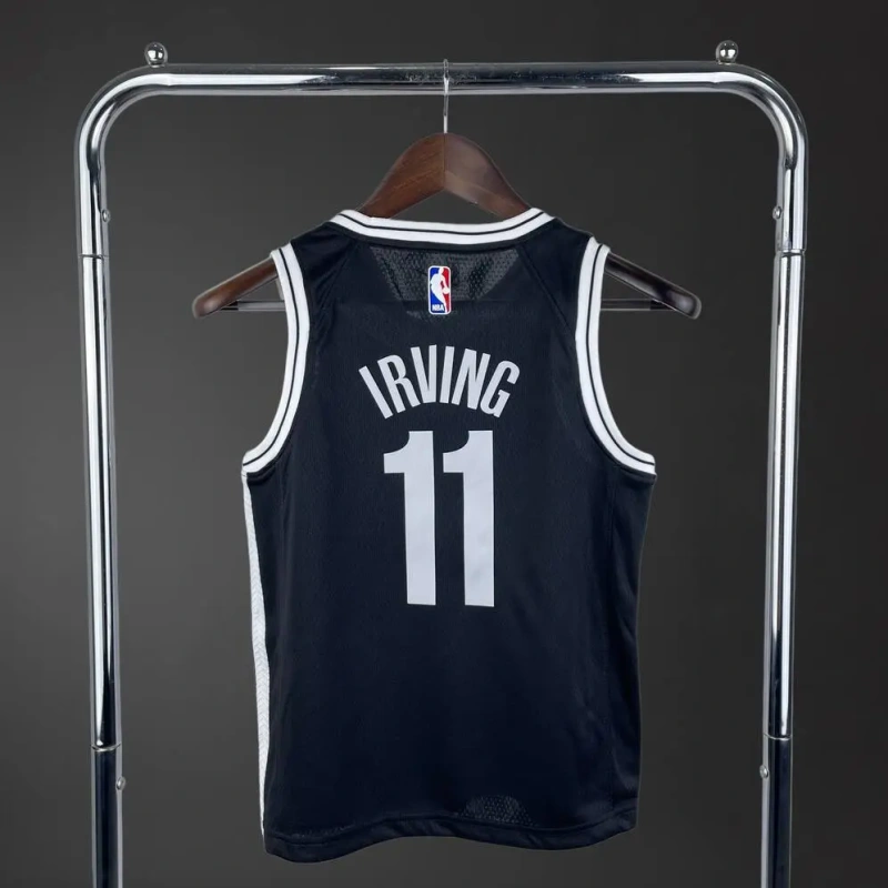 Brooklyn Nets #11 IRVING Youth NBA Silk Basketball Jersey - Black