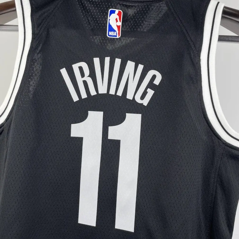 Brooklyn Nets #11 IRVING Youth NBA Silk Basketball Jersey - Black