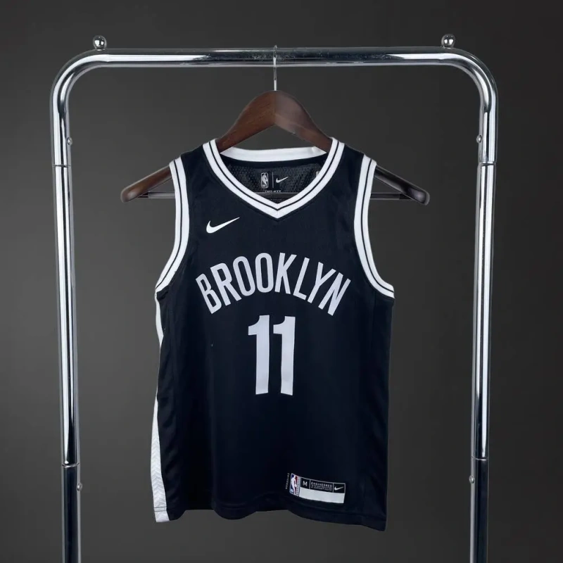 Brooklyn Nets #11 IRVING Youth NBA Silk Basketball Jersey - Black