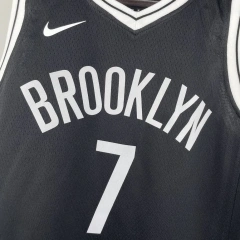 Brooklyn Nets #7 DURANT Youth NBA Silk Basketball Jersey - Black