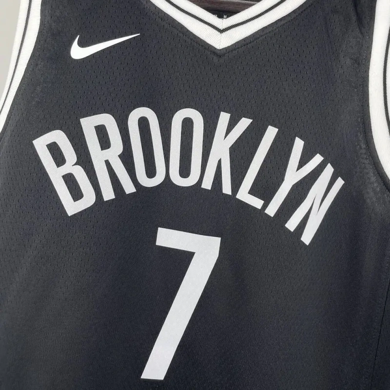 Brooklyn Nets #7 DURANT Youth NBA Silk Basketball Jersey - Black