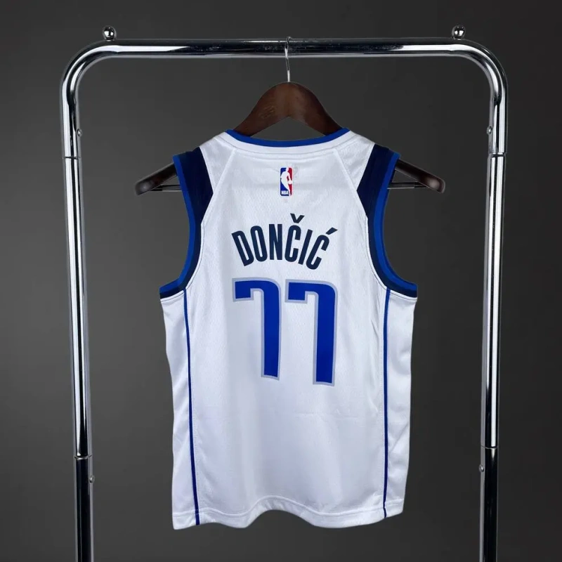 Dallas Mavericks #77 Dončić Youth NBA Silk Jersey
