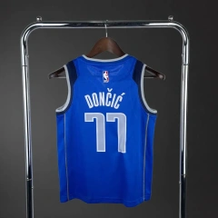 Dallas Mavericks #77 Dončić Youth NBA Silk Jersey