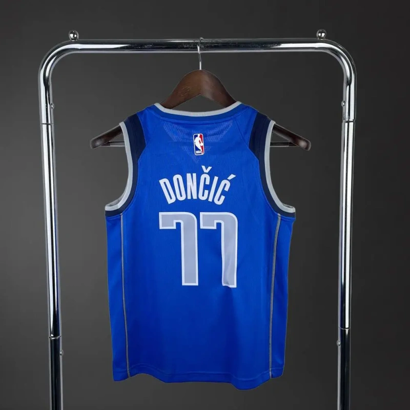 Dallas Mavericks #77 Dončić Youth NBA Silk Jersey