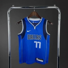 Dallas Mavericks #77 Dončić Youth NBA Silk Jersey
