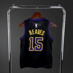 Los Angeles Lakers #15 REAVES City Edition Youth NBA Silk Jersey