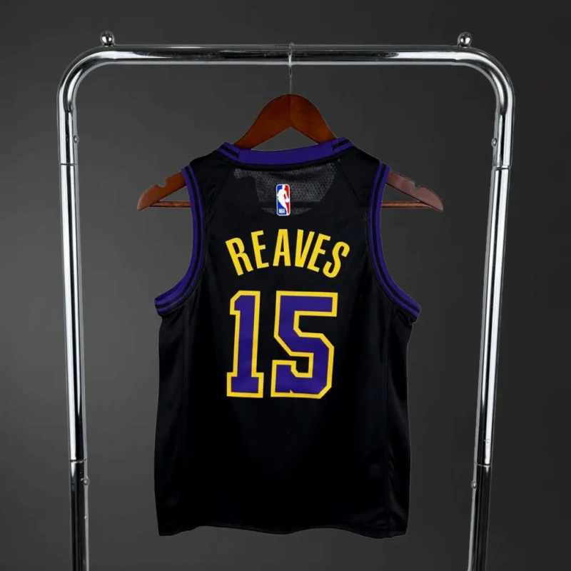 Los Angeles Lakers #15 REAVES City Edition Youth NBA Silk Jersey