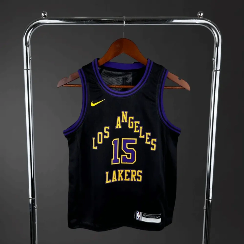 Los Angeles Lakers #15 REAVES City Edition Youth NBA Silk Jersey