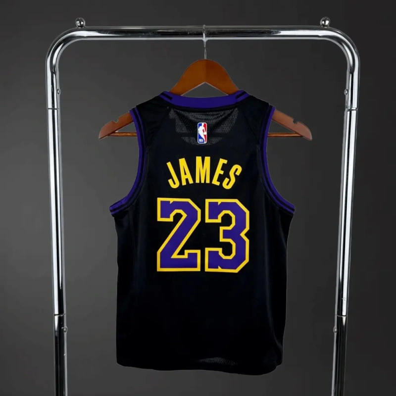Los Angeles Lakers #23 JAMES City Edition Youth NBA Silk Jersey