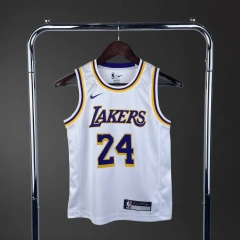 Los Angeles Lakers #24 BRYANT Youth NBA Silk Jersey - White