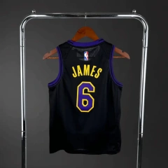 Los Angeles Lakers #6 James City Edition Youth NBA Silk Jersey