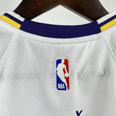 Los Angeles Lakers #77 Dončić Youth NBA Silk Basketball Jersey - White