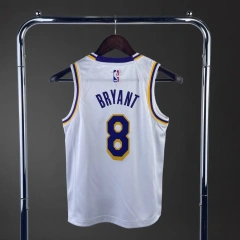 Los Angeles Lakers #8 BRYANT Youth NBA Silk Jersey - White