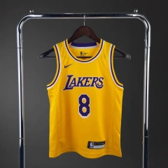 Los Angeles Lakers #8 BRYANT Youth NBA Silk Jersey - Yellow