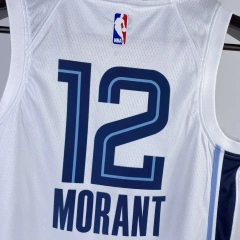Memphis Grizzlies #12 Morant Youth NBA Silk Basketball Jersey