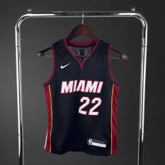 Miami Heat #22 BETLER Youth NBA Silk Basketball Jersey - Black
