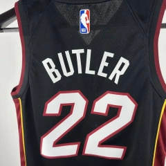 Miami Heat #22 BETLER Youth NBA Silk Basketball Jersey - Black