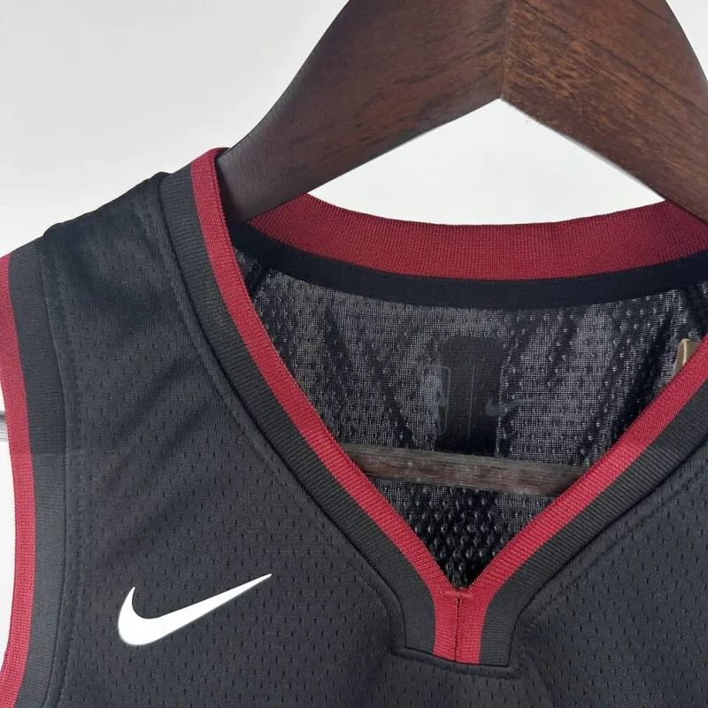 Miami Heat #6 JAMES Youth NBA Silk Basketball Jersey - Black