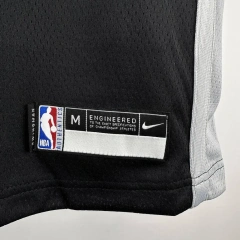 San Antonio Spurs #1 WEMBANYAMA Youth NBA Silk Basketball Jersey - Black