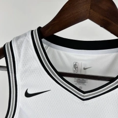 San Antonio Spurs #1 WEMBANYAMA Youth NBA Silk Basketball Jersey - White