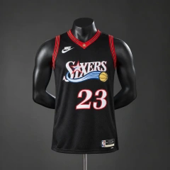 Philadelphia 76ers 2026 #23 JAMES Retro NBA Silk Basketball Jersey Black