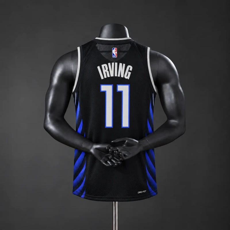 Dallas Mavericks 2026 City Edition NBA Silk Basketball Jersey #11 Irving Black
