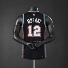 Memphis Grizzlies 2026 Classics NBA Silk Basketball Jersey #12 Morant - Black