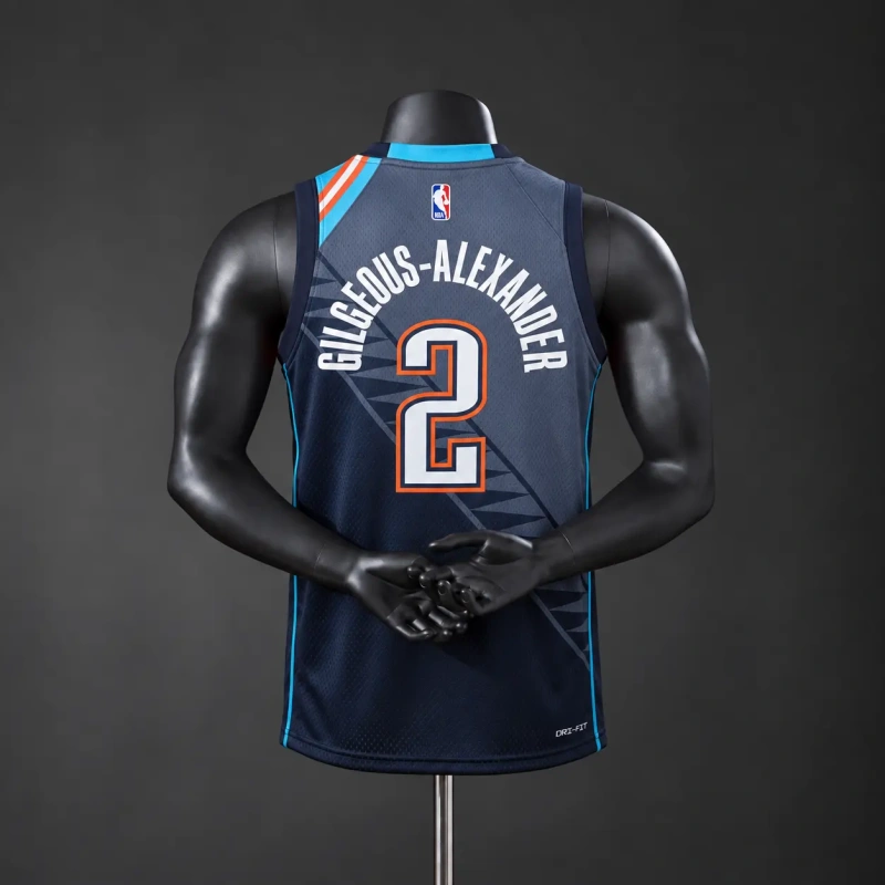 Oklahoma City Thunder 2026 City Edition NBA Silk Basketball Jersey #2 Gilgeous-Alexander