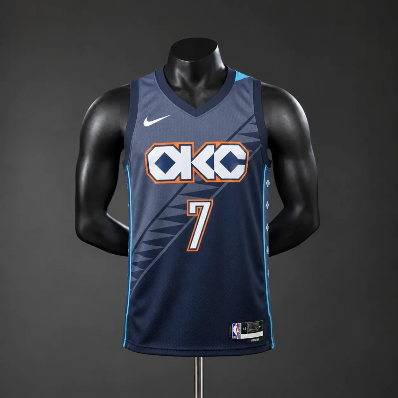 Oklahoma City Thunder 2026 City Edition NBA Silk Basketball Jersey #7 Holmgren