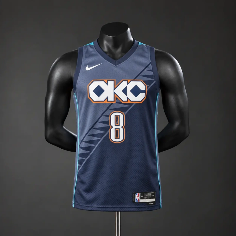 Oklahoma City Thunder 2026 City Edition NBA Silk Basketball Jersey #8 Williams