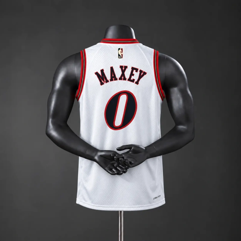 Philadelphia 76ers 2026 Classics NBA Silk Basketball Jersey #0 MAXEY - White