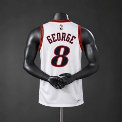 Philadelphia 76ers 2026 Classics NBA Silk Basketball Jersey #8 GEORGE - White