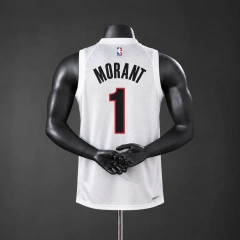Portland Trail Blazers 2026 NBA Silk Basketball Jersey #1 Morant - White