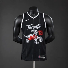 Toronto Raptors 2026 City Edition NBA Silk Basketball Jersey #15 Carter - Black