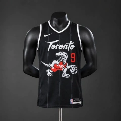 Toronto Raptors 2026 City Edition NBA Silk Basketball Jersey #9 Barrett - Black