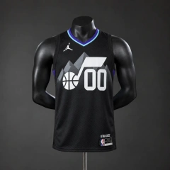 Utah Jazz 2026 NBA Silk Basketball Jersey #00 CLARKSON - Black