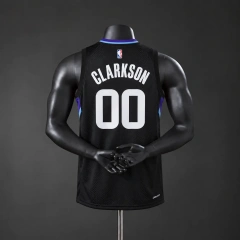 Utah Jazz 2026 NBA Silk Basketball Jersey #00 CLARKSON - Black