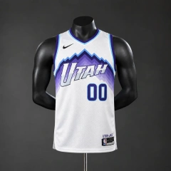Utah Jazz 2026 #00 CLARKSON NBA Silk Basketball Jersey - White