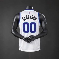 Utah Jazz 2026 #00 CLARKSON NBA Silk Basketball Jersey - White
