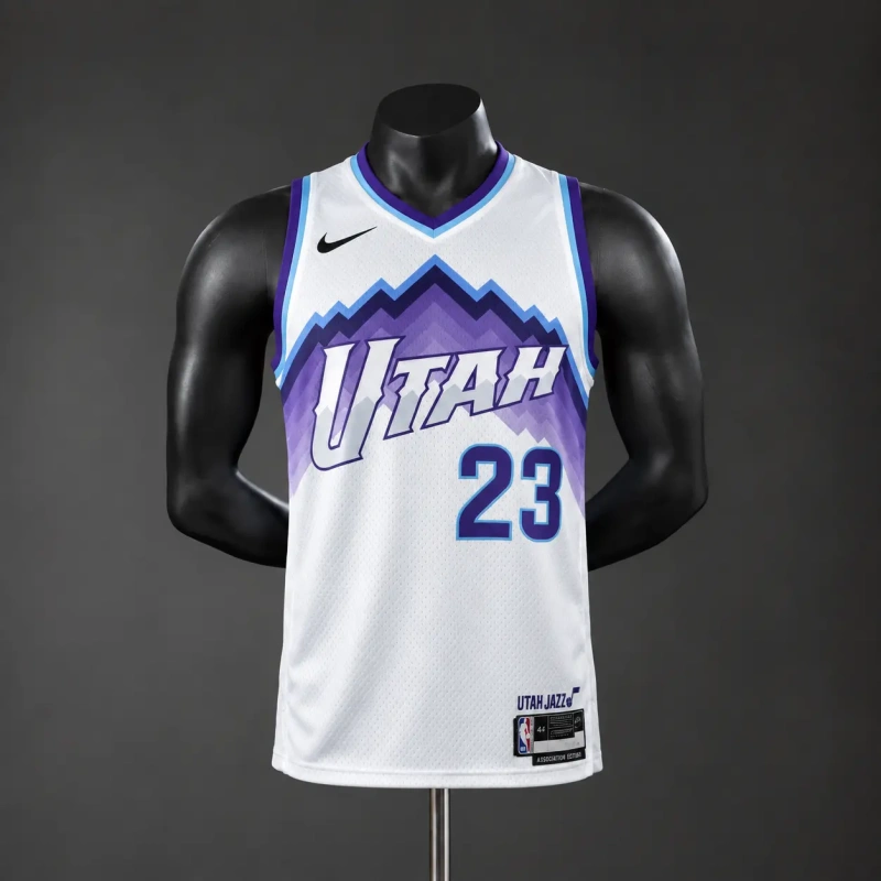 Utah Jazz 2026 NBA Silk Basketball Jersey #23 Markkanen - White